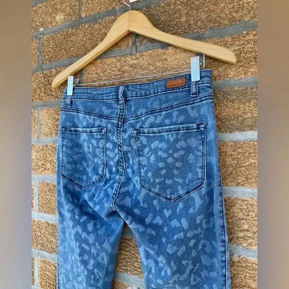 Rebecca Taylor Leopard Print Skinny Jeans size 4 - Picture 7 of 9